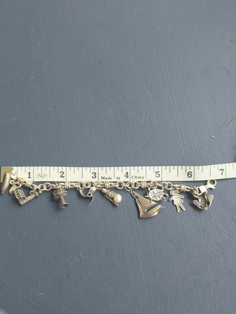 1970s Vintage Sterling Silver Charm Bracelet - Picture 7 of 7
